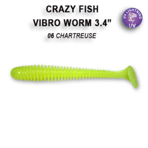 Crazy Fish Vibro Worm 3.4"